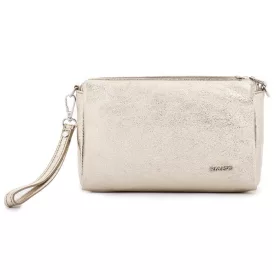    Dámska čierna kožená kabelka Rialto, taška cez rameno 20×23 cm