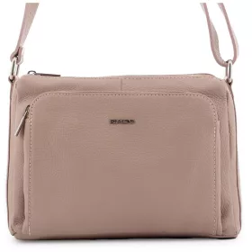    Dámska čierna kožená kabelka Rialto, taška cez rameno 20×23 cm