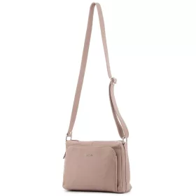    Dámska čierna kožená kabelka Rialto, taška cez rameno 20×23 cm