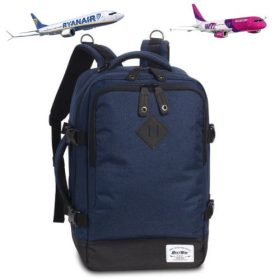    Peterson Wizzair, sivá palubná taška Ryanair, batoh 39 x 25 x 19,5 cm