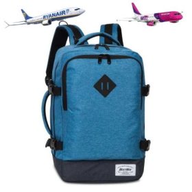    Peterson Wizzair, sivá palubná taška Ryanair, batoh 39 x 25 x 19,5 cm