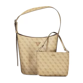    Dámska kabelka cez rameno s béžovým vzorom Guess 24 x 28 x 16 cm