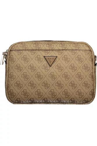  Dámska béžová kabelka Guess, crossbody, 24 x 17 x 5 cm