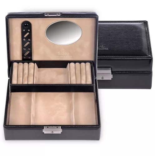  Sacher: Čierny držiak na šperky Britta, šperkovnica