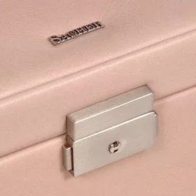    Sacher: Šperkovnica z pravej kože Elly pink, držiak na šperky