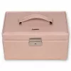  Sacher: Šperkovnica z pravej kože Elly pink, držiak na šperky