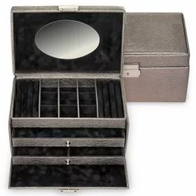    Sacher: farebná šperkovnica Elly taupe, držiak na šperky