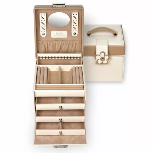  Sacher: Erika, béžový držiak na šperky, šperkovnica