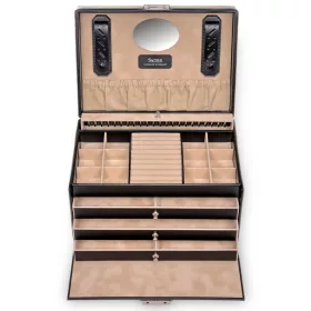  Sacher: Jasmin, čierna 3-zásuvková šperkovnica