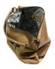  Ága Hengl Kankalin Extra hnedo-bordová dámska kožená taška cez rameno 29 x 27 cm