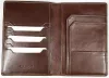  Giudi hnedý kožený držiak na pas, držiak na doklady