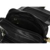  Pánska čierna kožená bočná taška Peterson 18 × 23 cm