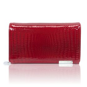    JENNIFER JONES DÁMSKA KOŽENÁ PEŇAŽENKA 5261-2 ČERVENÁ - STREDNÁ VEĽKOSŤ -