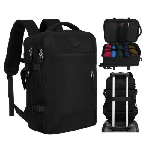  Peterson Ptn 24421-5074 Multifunkčný čierny batoh, cestovná taška 45 x 30 x 25 cm