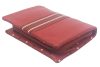  Sylvia Belmonte: Dámska kožená peňaženka pruhovaná škvrnitá červená 14,7 x 10,5 cm