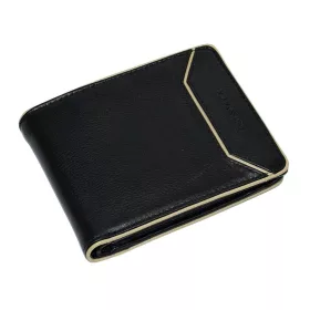  Čierna pánska kožená peňaženka La Scala