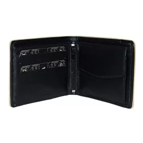  Čierna pánska kožená peňaženka La Scala