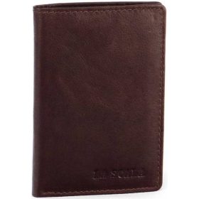    Dámsky kožený držiak na karty La Scala červený, držiak na papierové peniaze