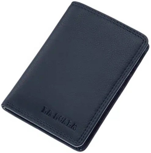  Dámsky kožený držiak na karty La Scala červený, držiak na papierové peniaze