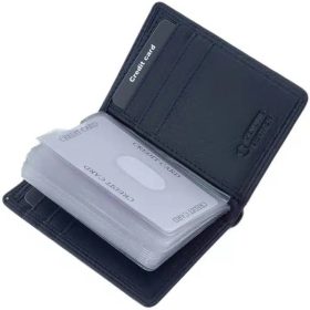    Dámsky kožený držiak na karty La Scala červený, držiak na papierové peniaze