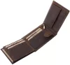  Hnedá motorkárska kožená peňaženka GreenDeed Chopper, chránená RFID