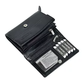  Čierna dámska kožená peňaženka La Scala