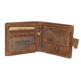    Rybárska kožená peňaženka GreenDeed so vzorom šťuky 12,3 x 9 cm