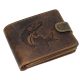  Rybárska kožená peňaženka GreenDeed s potlačou šťuky 12,5 x 10 cm