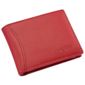 LA SCALA: čierny kožený držiak na karty 10,5 x 7,5 cm