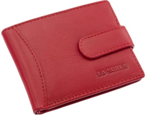 LA SCALA: čierny kožený držiak na karty 10,5 x 7,5 cm