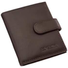    Hnedý kožený držiak na karty La Scala, držiak na papierové peniaze