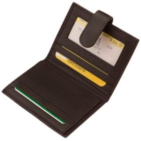    Hnedý kožený držiak na karty La Scala, držiak na papierové peniaze