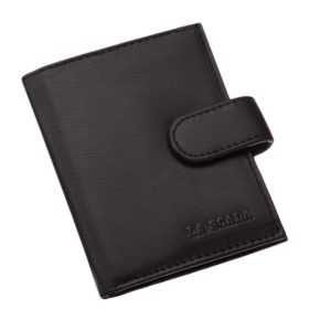    Hnedý kožený držiak na karty La Scala, držiak na papierové peniaze