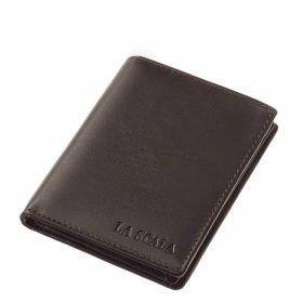    Hnedý kožený držiak na karty La Scala, držiak na papierové peniaze