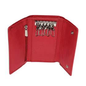  Červená kožená kľúčenka La Scala 12,5 × 7,5 cm