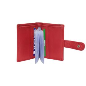  Červený kožený držiak na karty La Scala s vypínačom