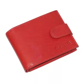    Dámska kožená peňaženka La Scala v červenej farbe 11 × 8 cm