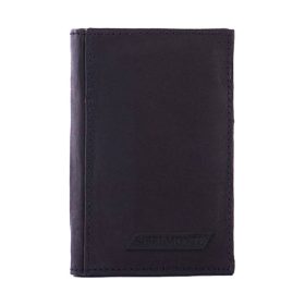  Čierny kožený držiak na karty