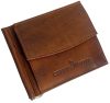  Kožená dolárová peňaženka v koňakovej farbe GreenDeed 11 × 9 cm