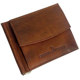    Kožená dolárová peňaženka v koňakovej farbe GreenDeed 11 × 9 cm