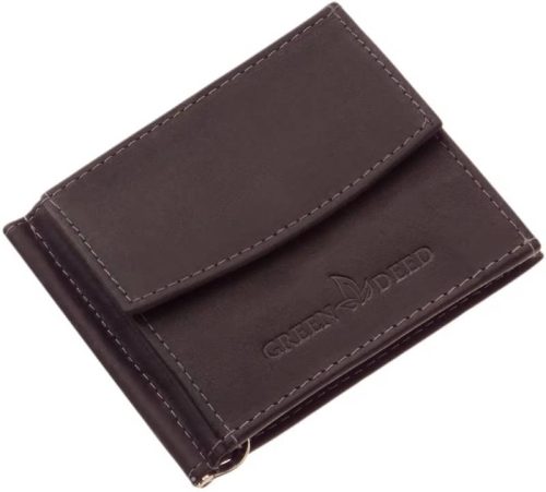  Kožená dolárová peňaženka v koňakovej farbe GreenDeed 11 × 9 cm