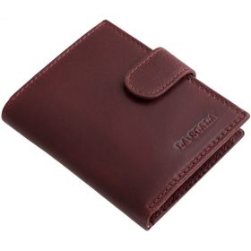 LA SCALA: čierny kožený držiak na karty 10,5 x 7,5 cm