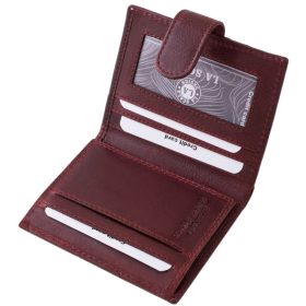 LA SCALA: čierny kožený držiak na karty 10,5 x 7,5 cm