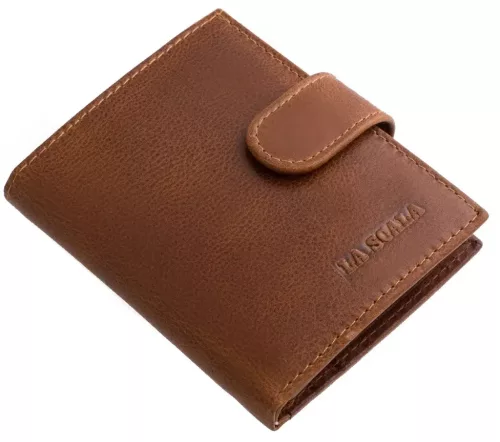 LA SCALA: čierny kožený držiak na karty 10,5 x 7,5 cm