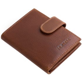 LA SCALA: čierny kožený držiak na karty 10,5 x 7,5 cm