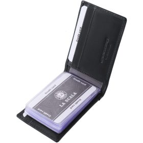    La Scala hnedá, horizontálny kožený držiak na karty, 24 ks., RFID