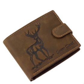  Lovecká kožená peňaženka GreenDeed so vzorom jeleňa