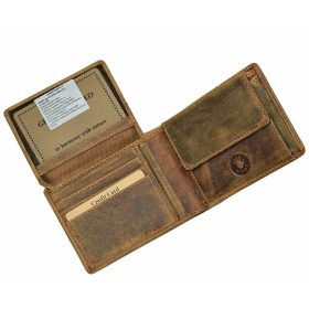    Rybárska pánska kožená peňaženka GreenDeed so vzorom sumca