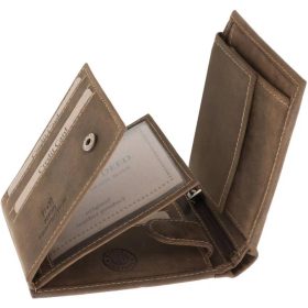    Rybárska kožená peňaženka GreenDeed so vzorom šťuky 12 x 9,5 cm