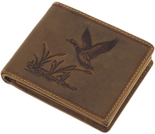  Pánska kožená peňaženka GreenDeed hunter so vzorom diviaka